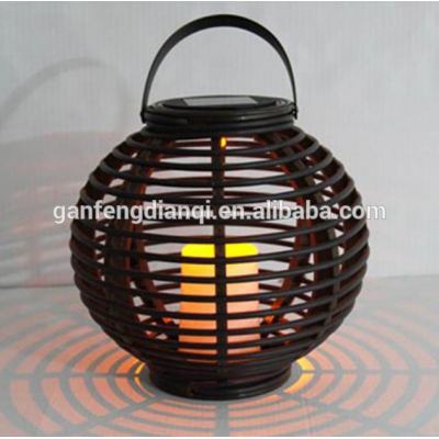 Solar rattan lantern outdoor solar rattan lamp 10 hours lighting