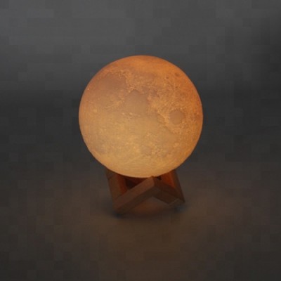 Rechargeable moon light touch control remote control dimmable 3D printing moon light