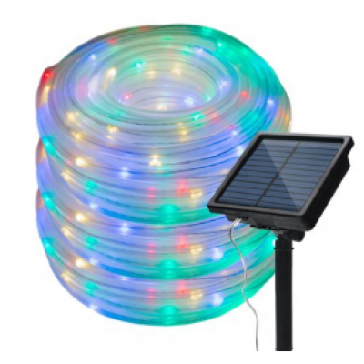 Wholesales 8 lighting modes 10 meters 100 LED lights solar tube string light colorful beautiful string light